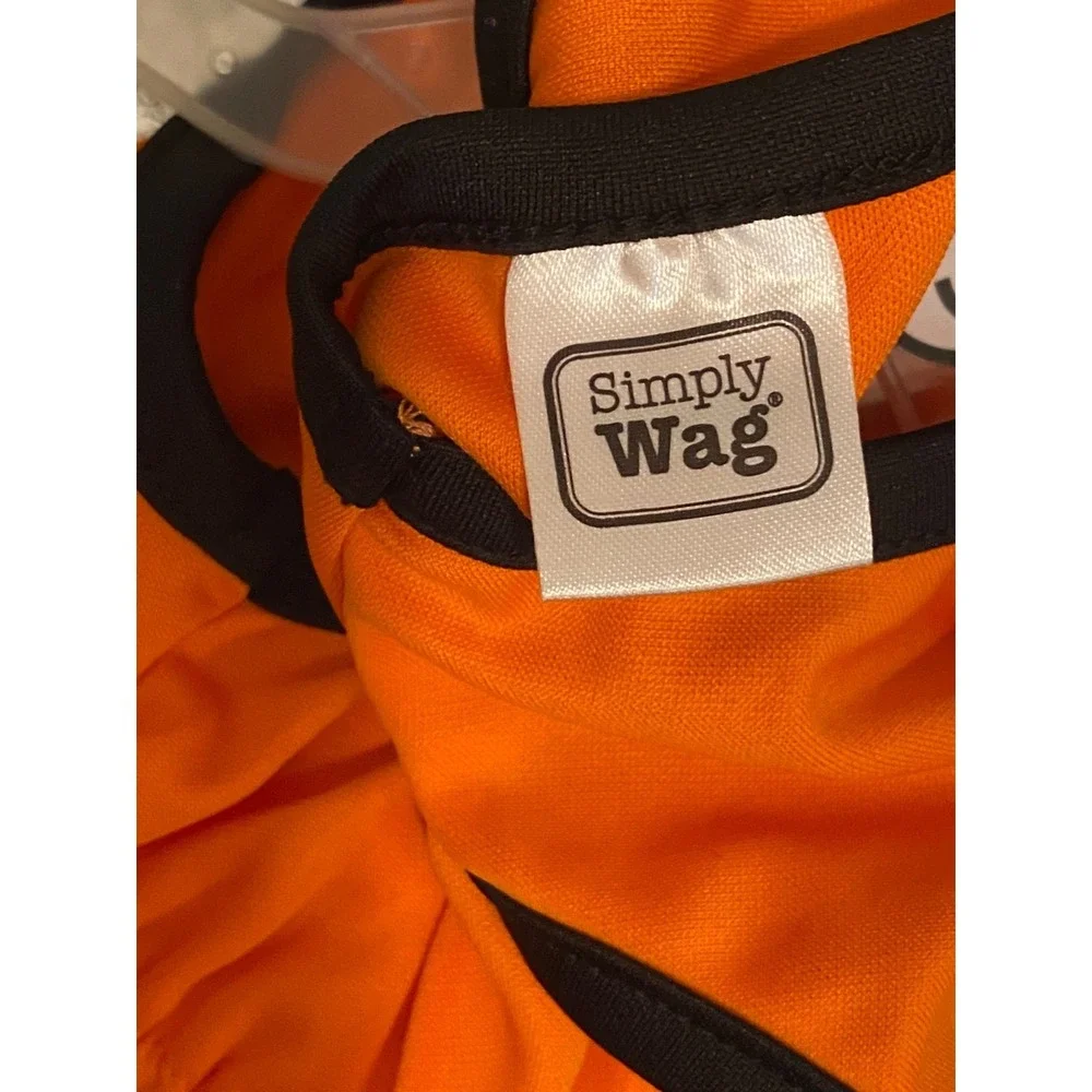 Simply Wag Pet‎ Costume Small Orange Halloween Pumpkin Tutu Dress NWT